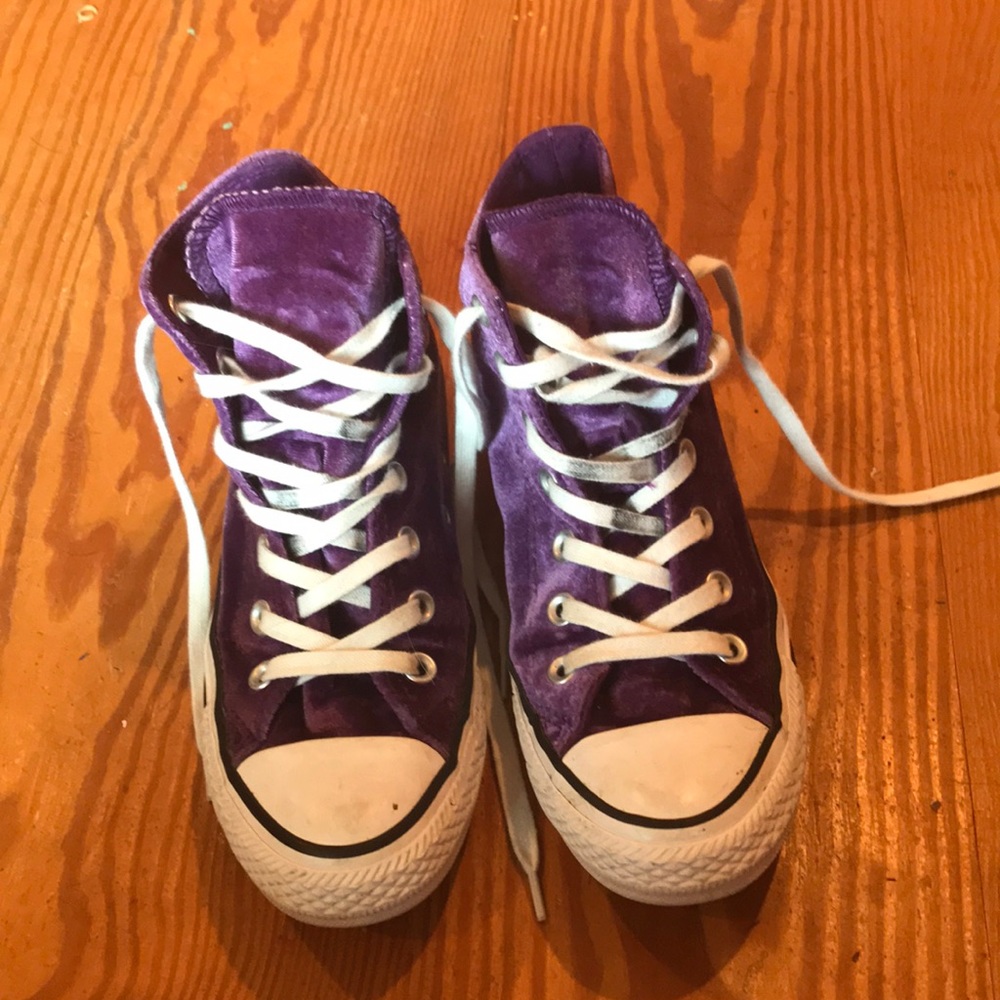 velvet purple converse